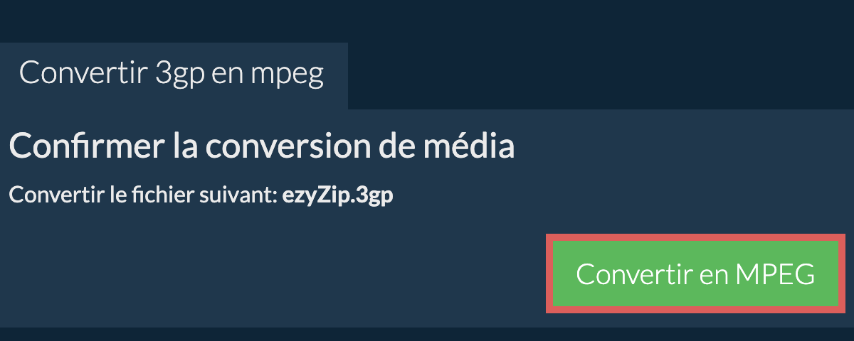 Convertir en MPEG