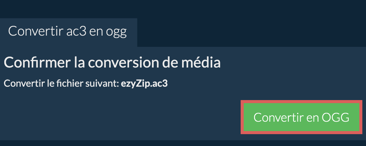 Convertir en OGG