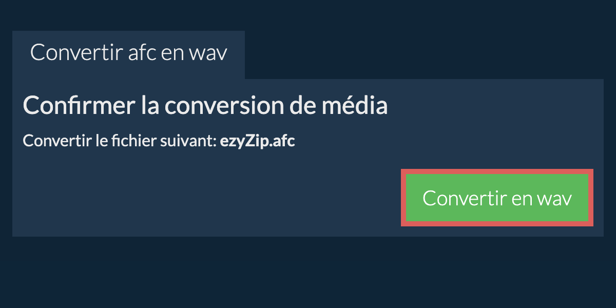 Convertir en WAV