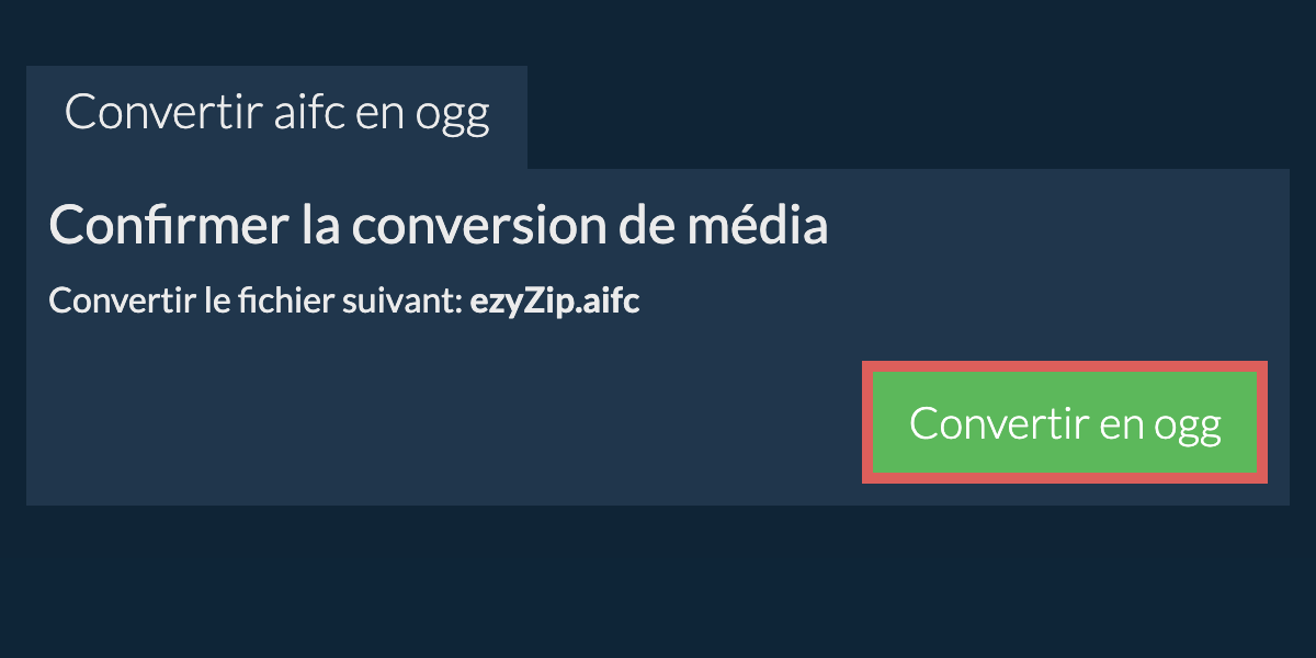 Convertir en OGG