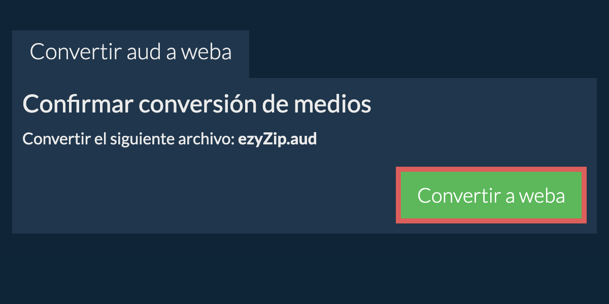 Convertir a WEBA