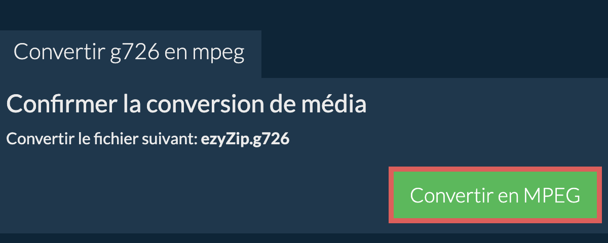 Convertir en MPEG