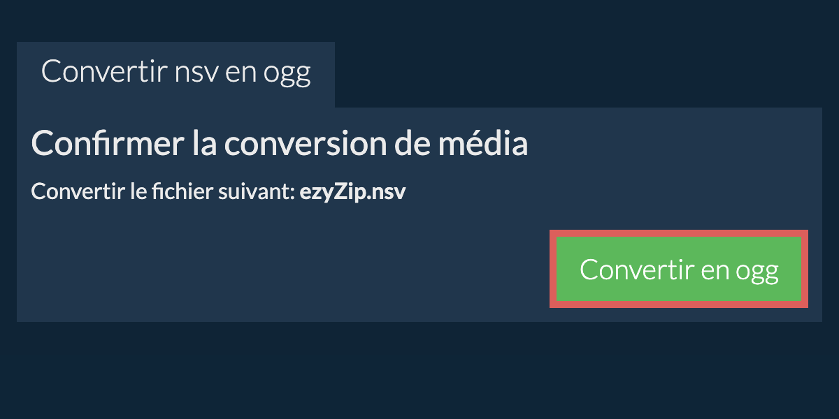 Convertir en OGG