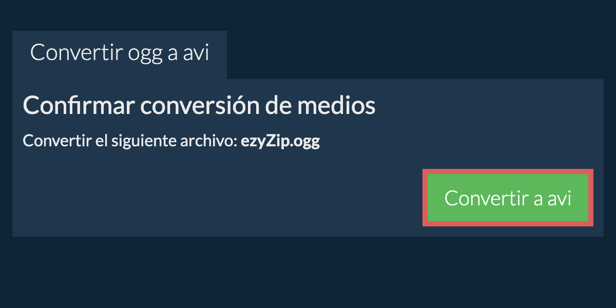 Convertir a AVI