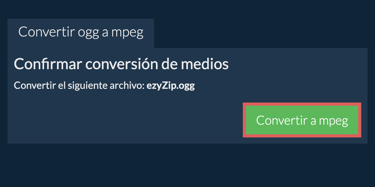 Convertir a MPEG