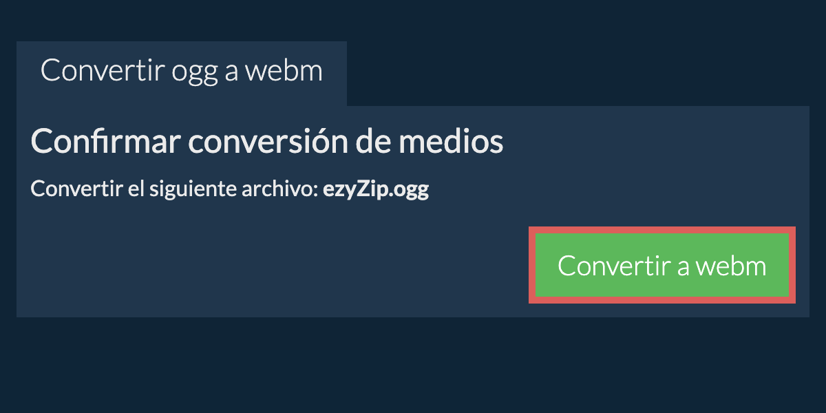 Convertir a WEBM