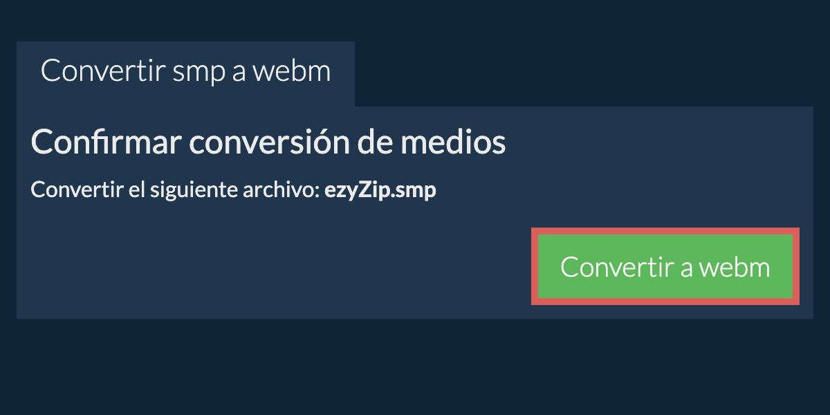 Convertir a WEBM