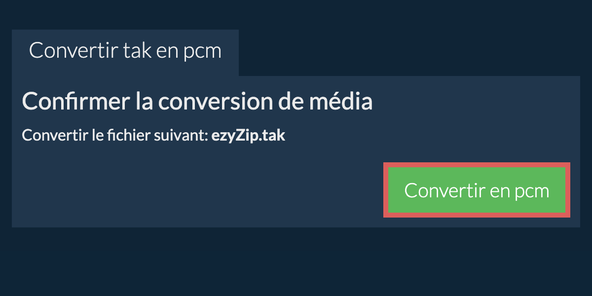 Convertir en PCM