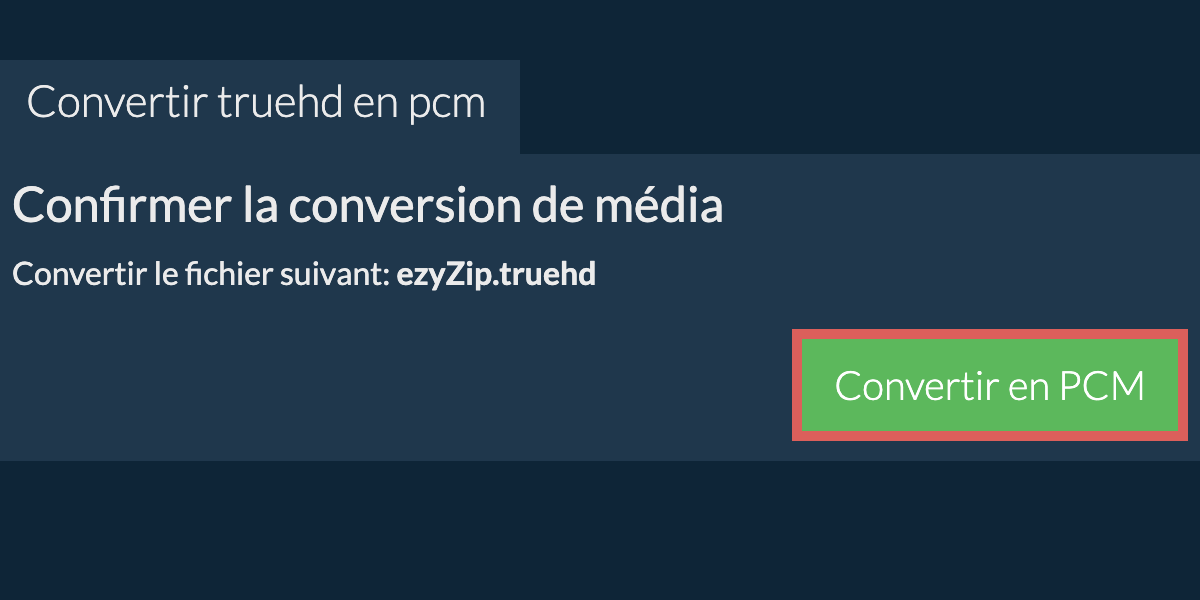 Convertir en PCM