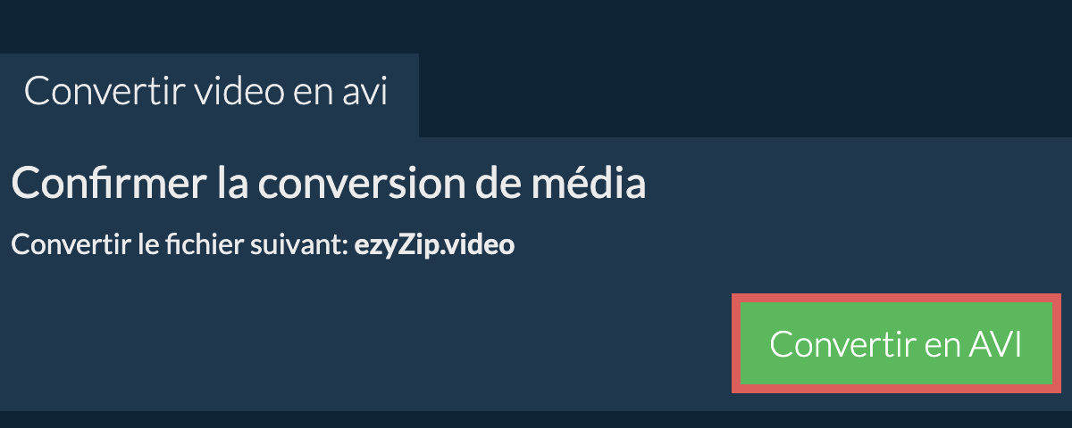 Convertir en AVI