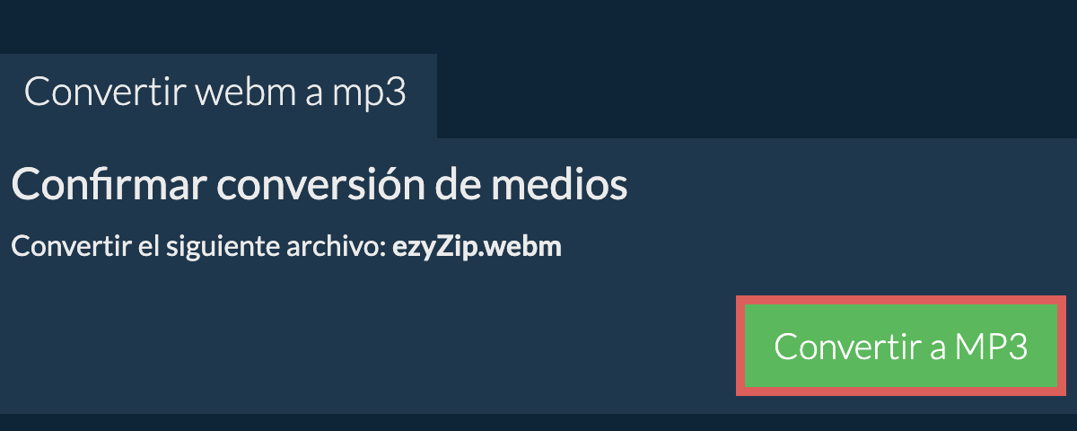 Convertir a MP3