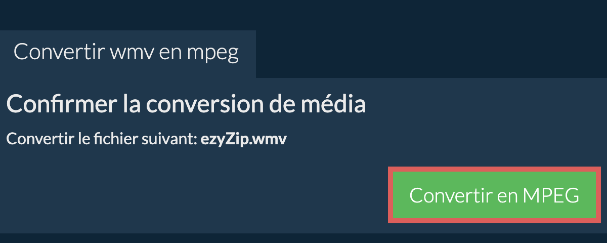 Convertir en MPEG