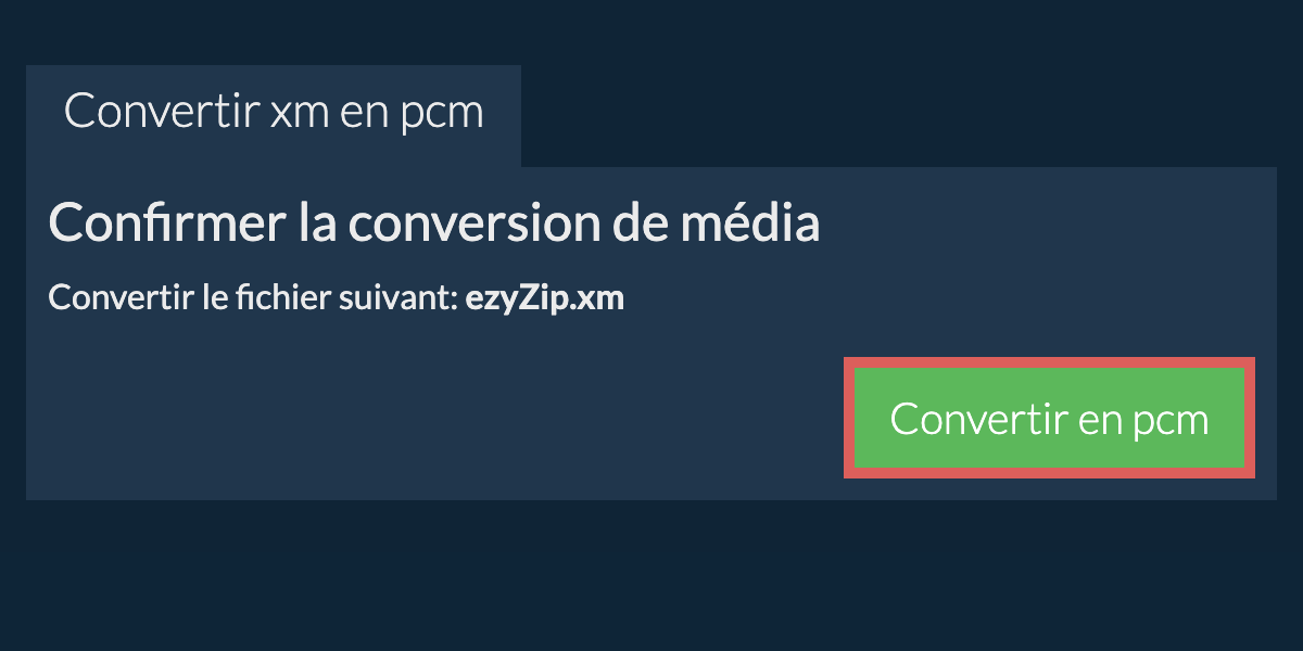 Convertir en PCM