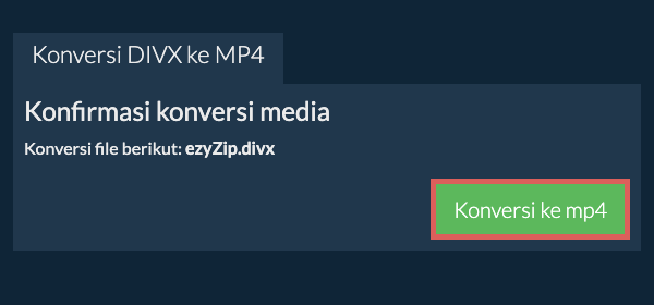 Konversi ke MP4