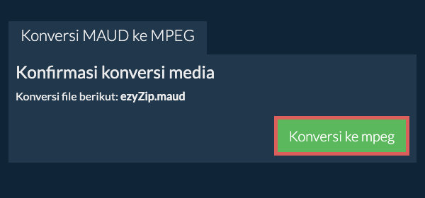 Konversi ke MPEG