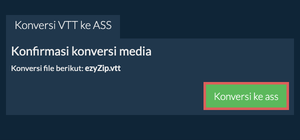 Konversi ke ASS