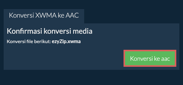 Konversi ke AAC