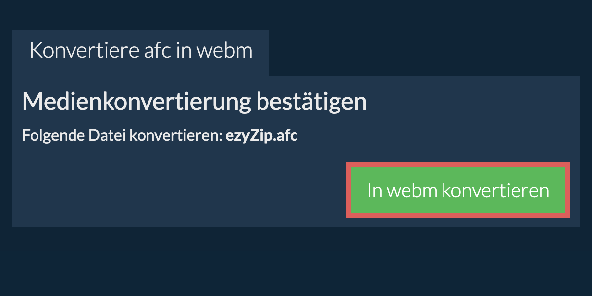 In WEBM konvertieren