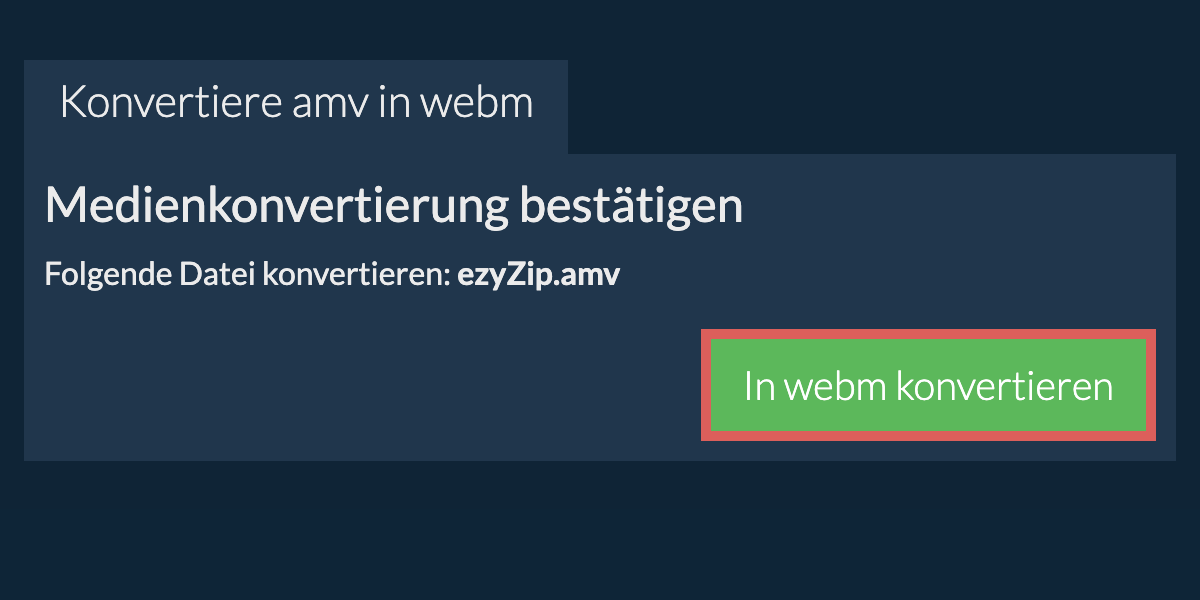 In WEBM konvertieren