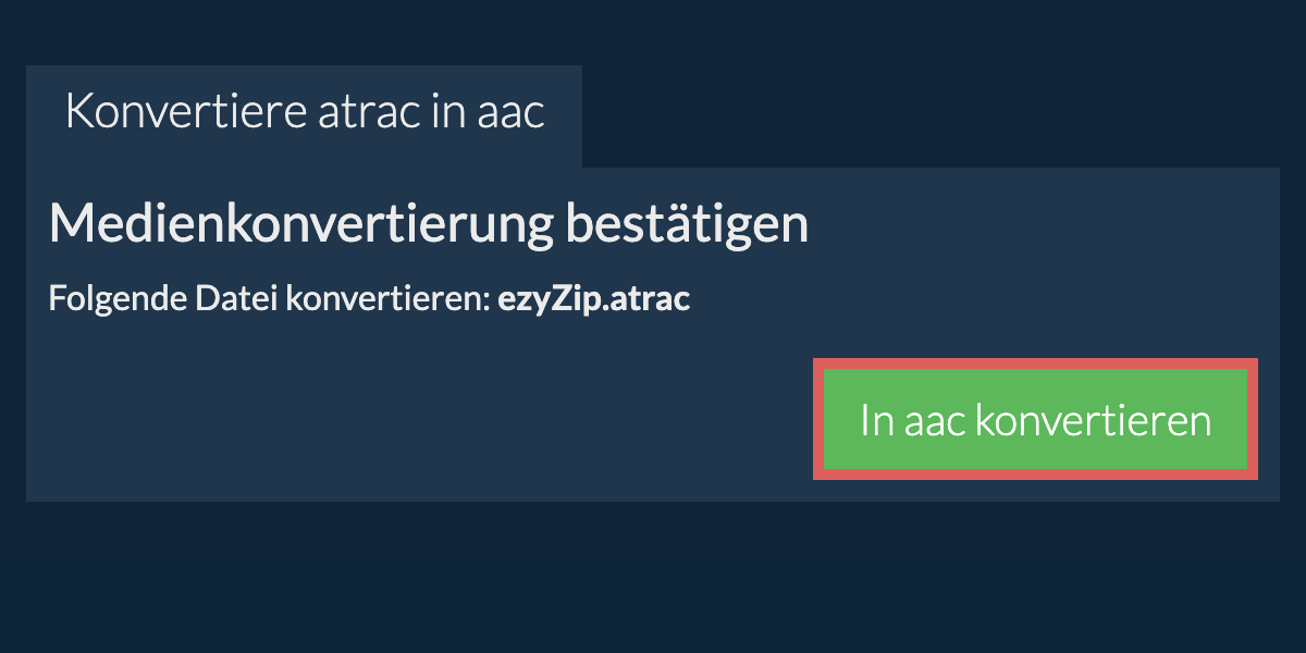 In AAC konvertieren