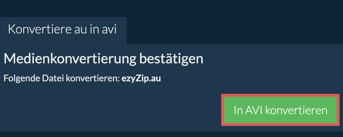 In AVI konvertieren