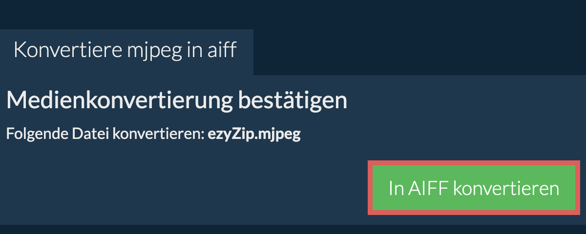 In AIFF konvertieren