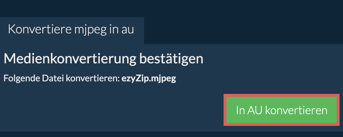 In AU konvertieren