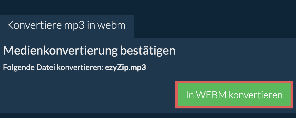 In WEBM konvertieren