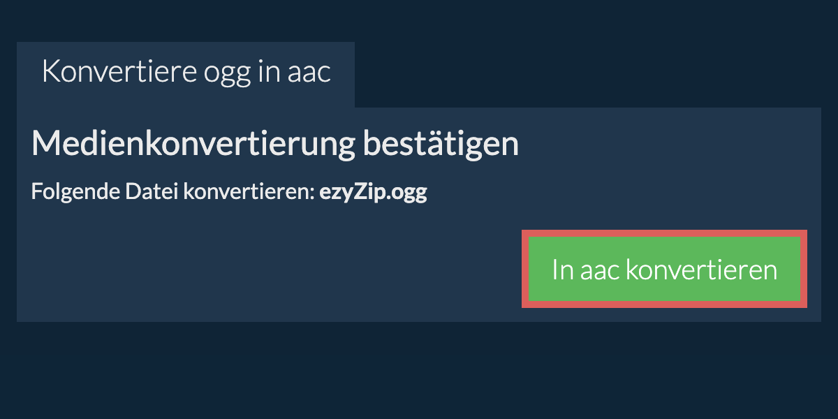 In AAC konvertieren