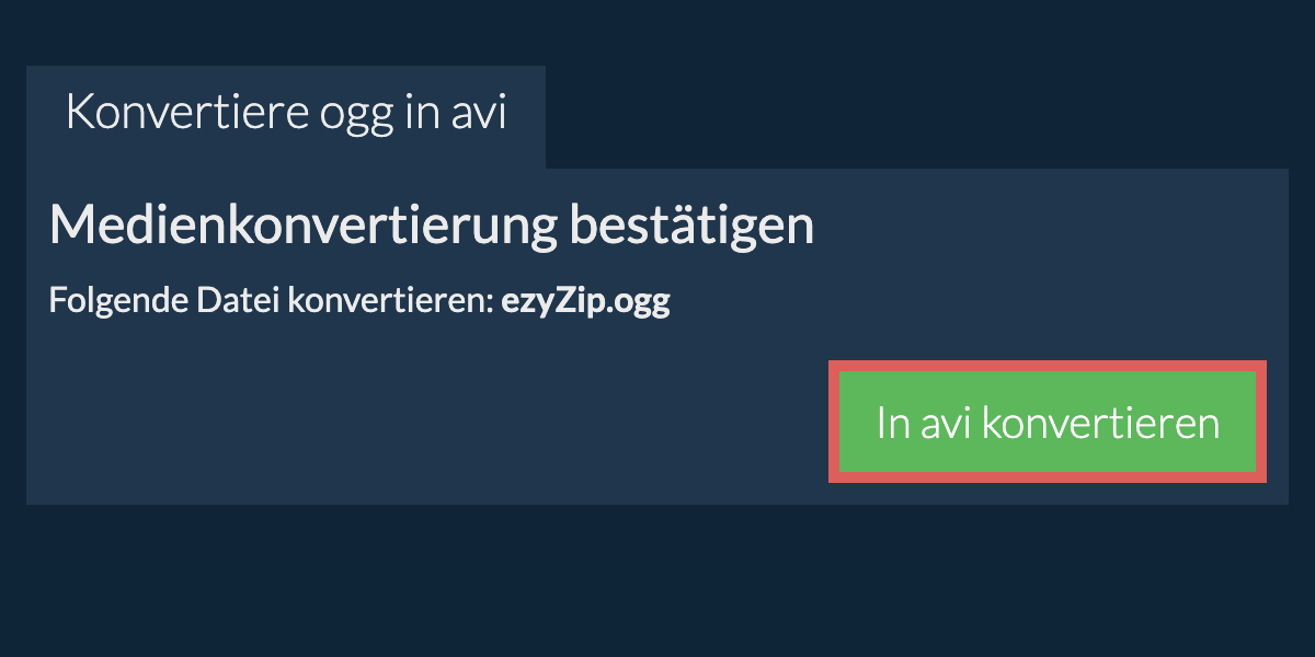 In AVI konvertieren