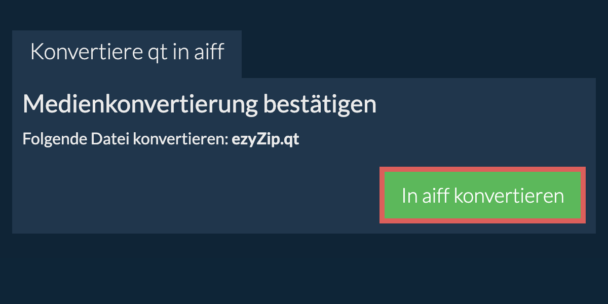In AIFF konvertieren