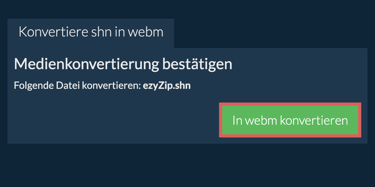 In WEBM konvertieren