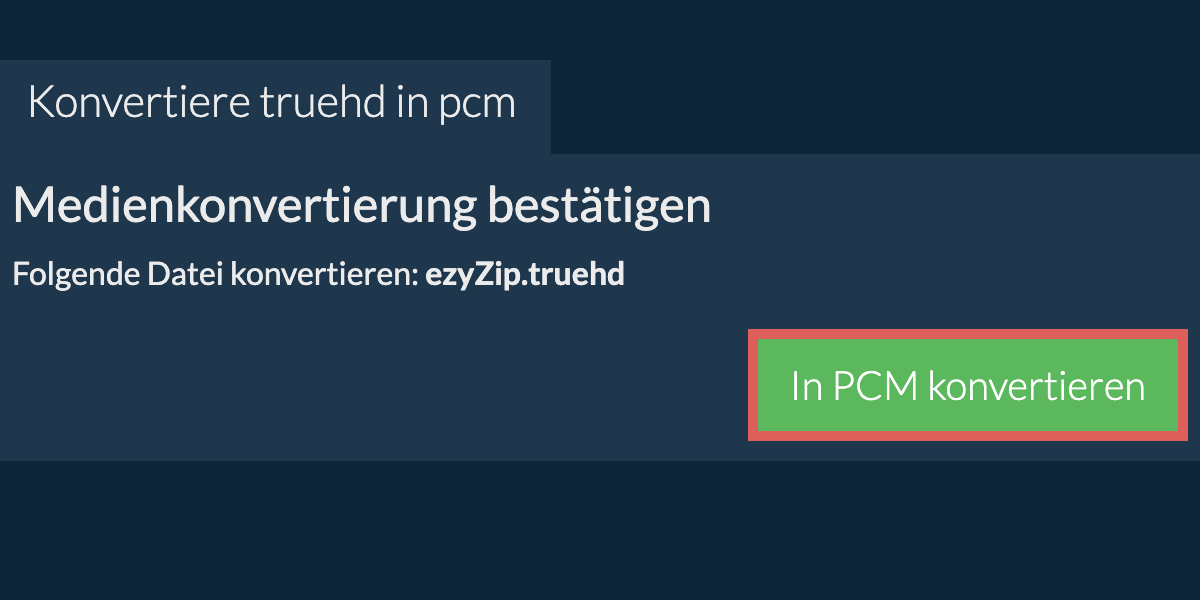 In PCM konvertieren