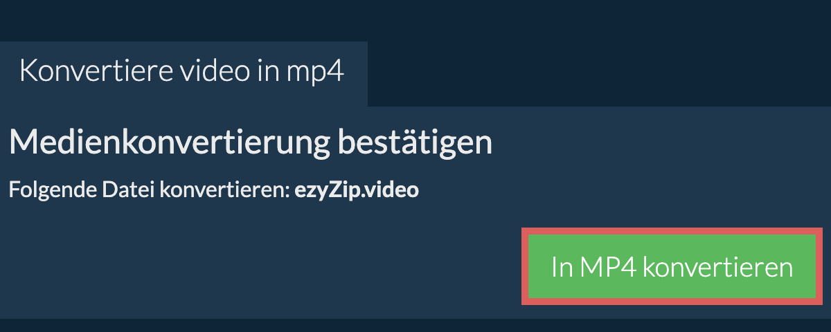 In MP4 konvertieren