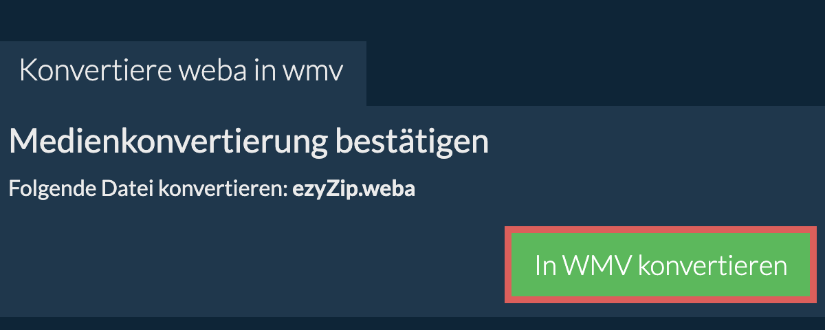 In WMV konvertieren