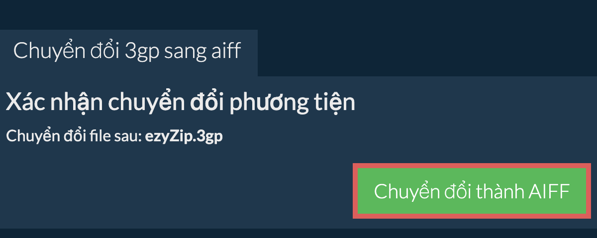 Chuyển đổi thành AIFF