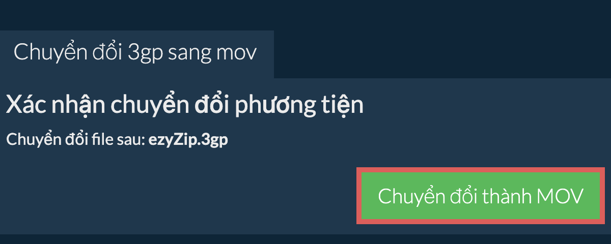 Chuyển đổi thành MOV