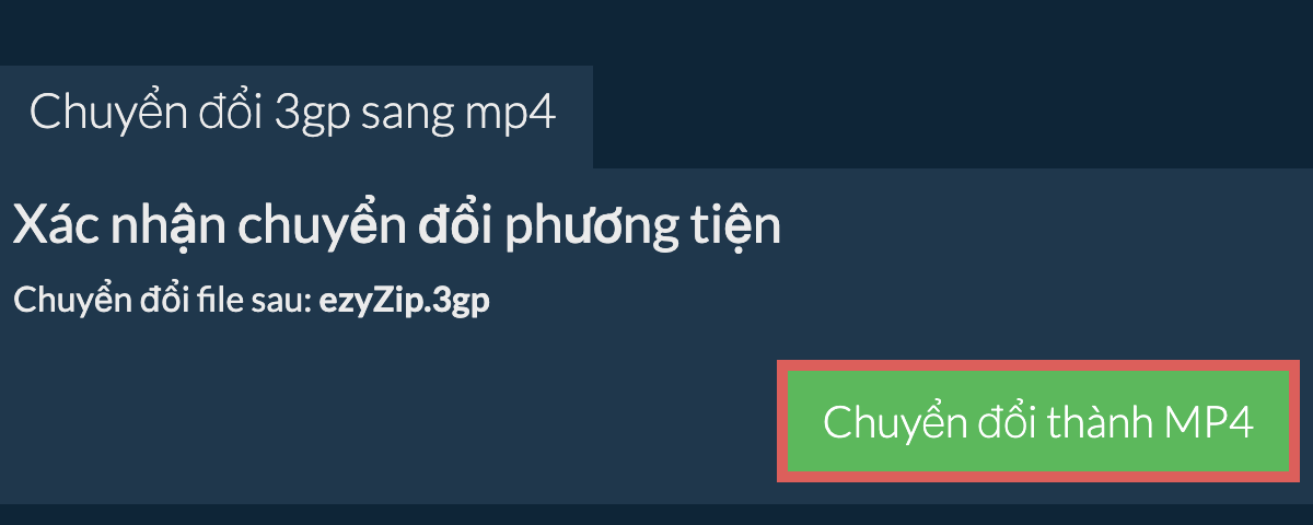 Chuyển đổi thành MP4