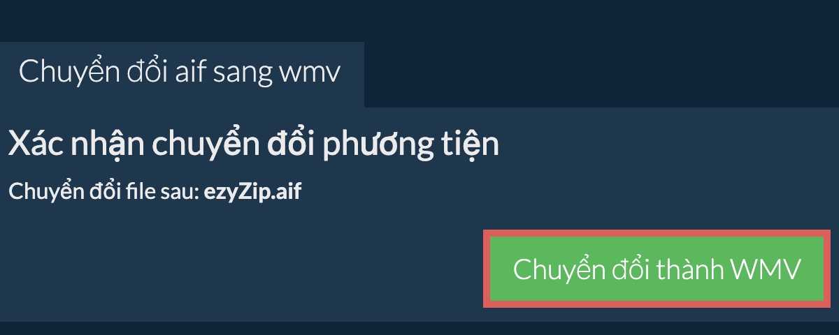 Chuyển đổi thành WMV