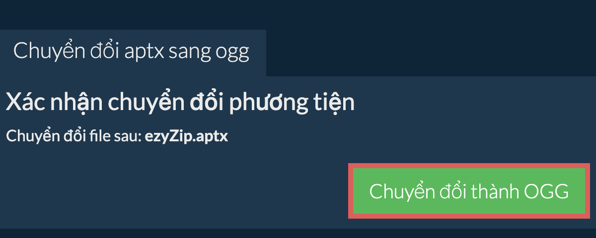 Chuyển đổi thành OGG