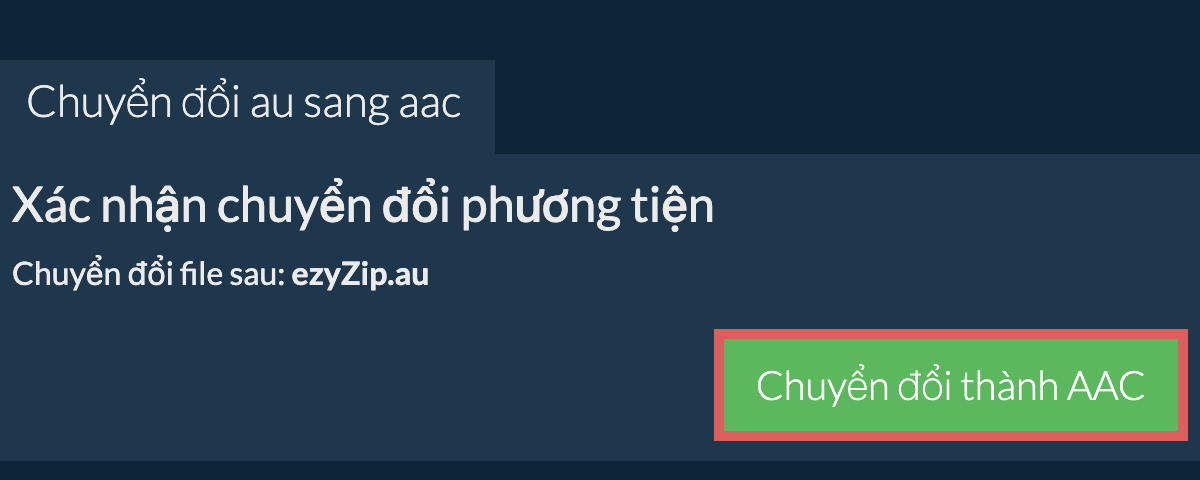 Chuyển đổi thành AAC