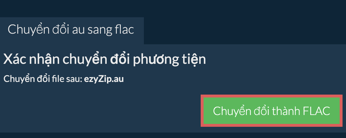 Chuyển đổi thành FLAC