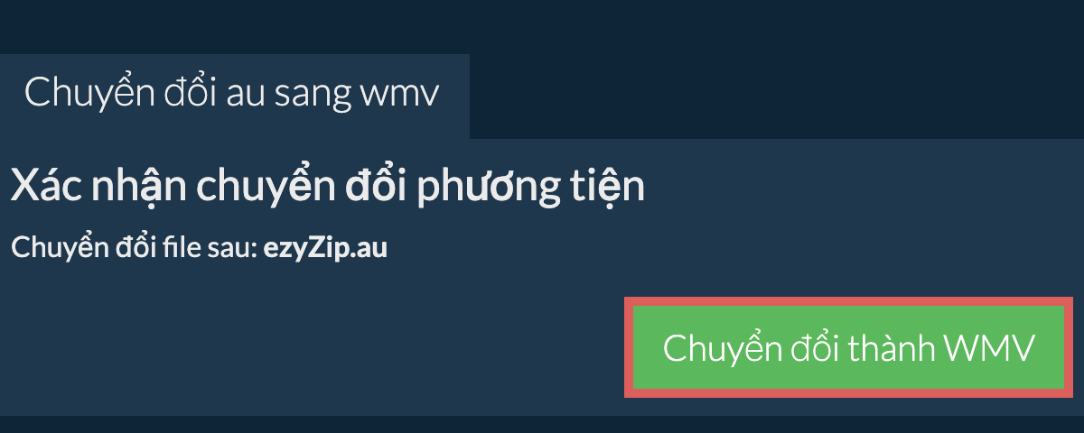 Chuyển đổi thành WMV