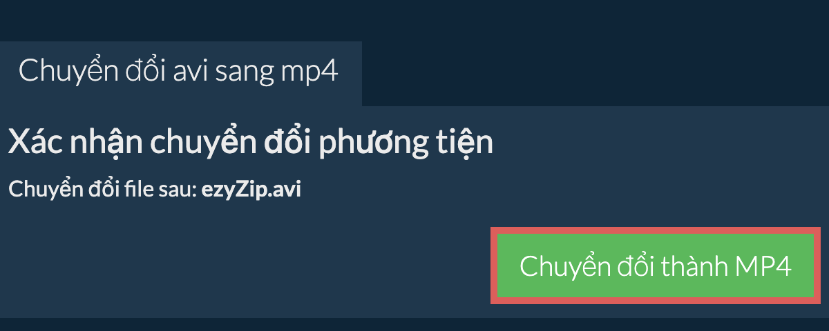 Chuyển đổi thành MP4