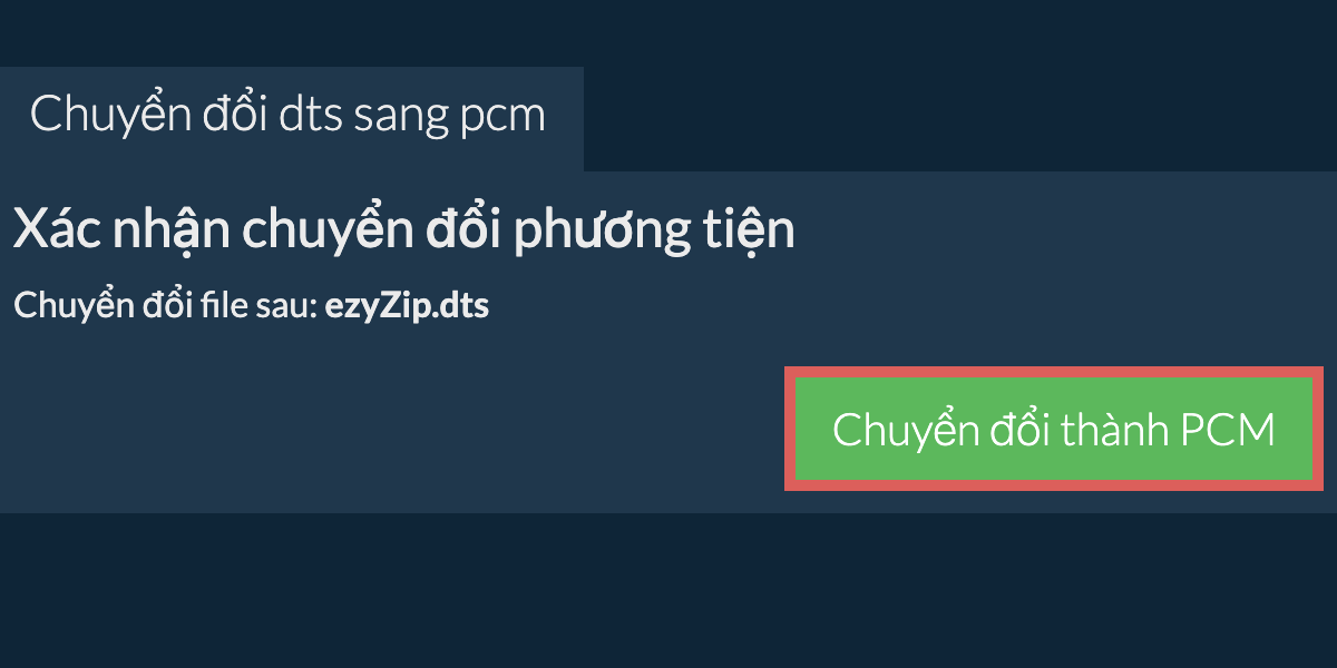 Chuyển đổi thành PCM