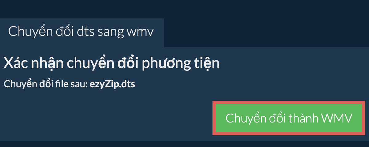 Chuyển đổi thành WMV