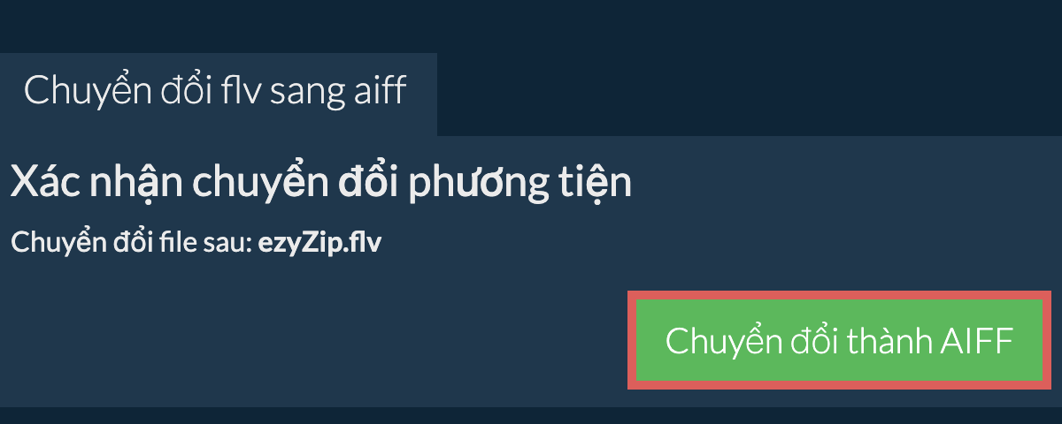 Chuyển đổi thành AIFF