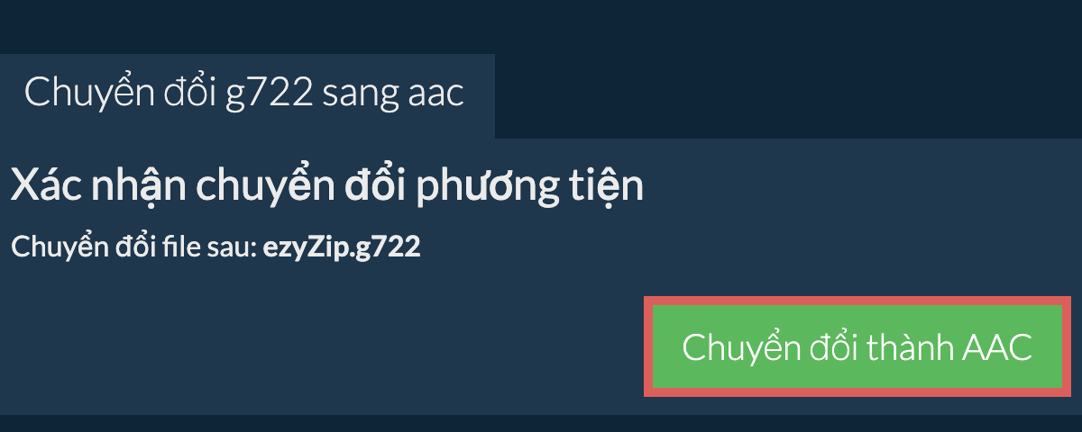 Chuyển đổi thành AAC