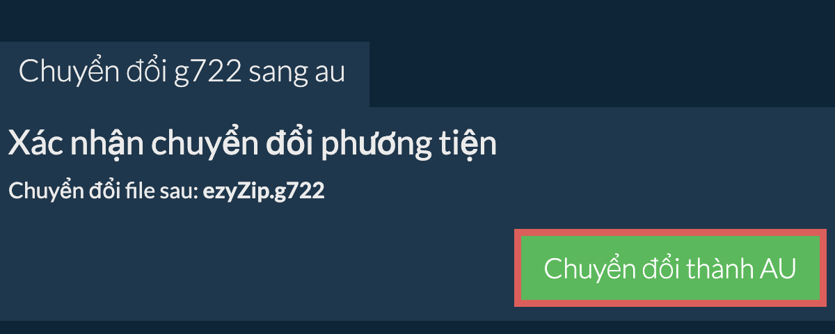 Chuyển đổi thành AU