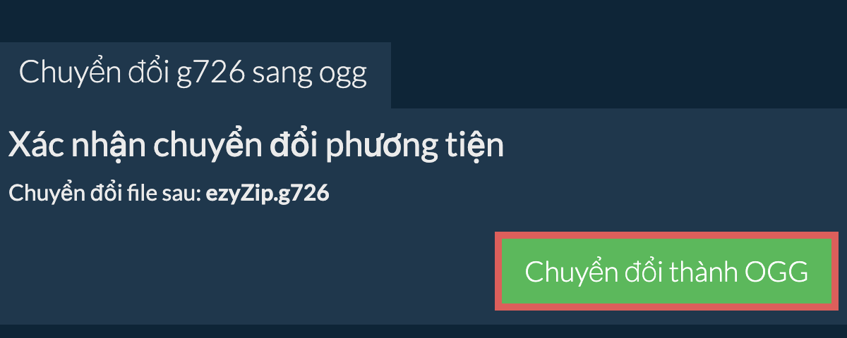 Chuyển đổi thành OGG